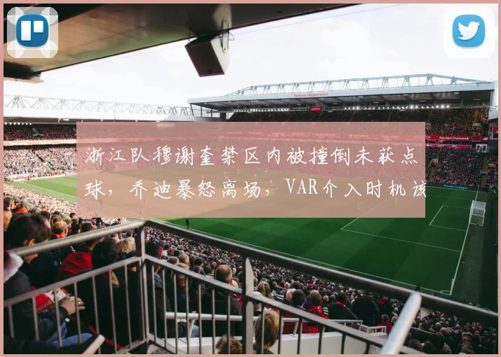浙江队穆谢奎禁区内被撞倒未获点球,乔迪暴怒离场,VAR介入时机该反思?